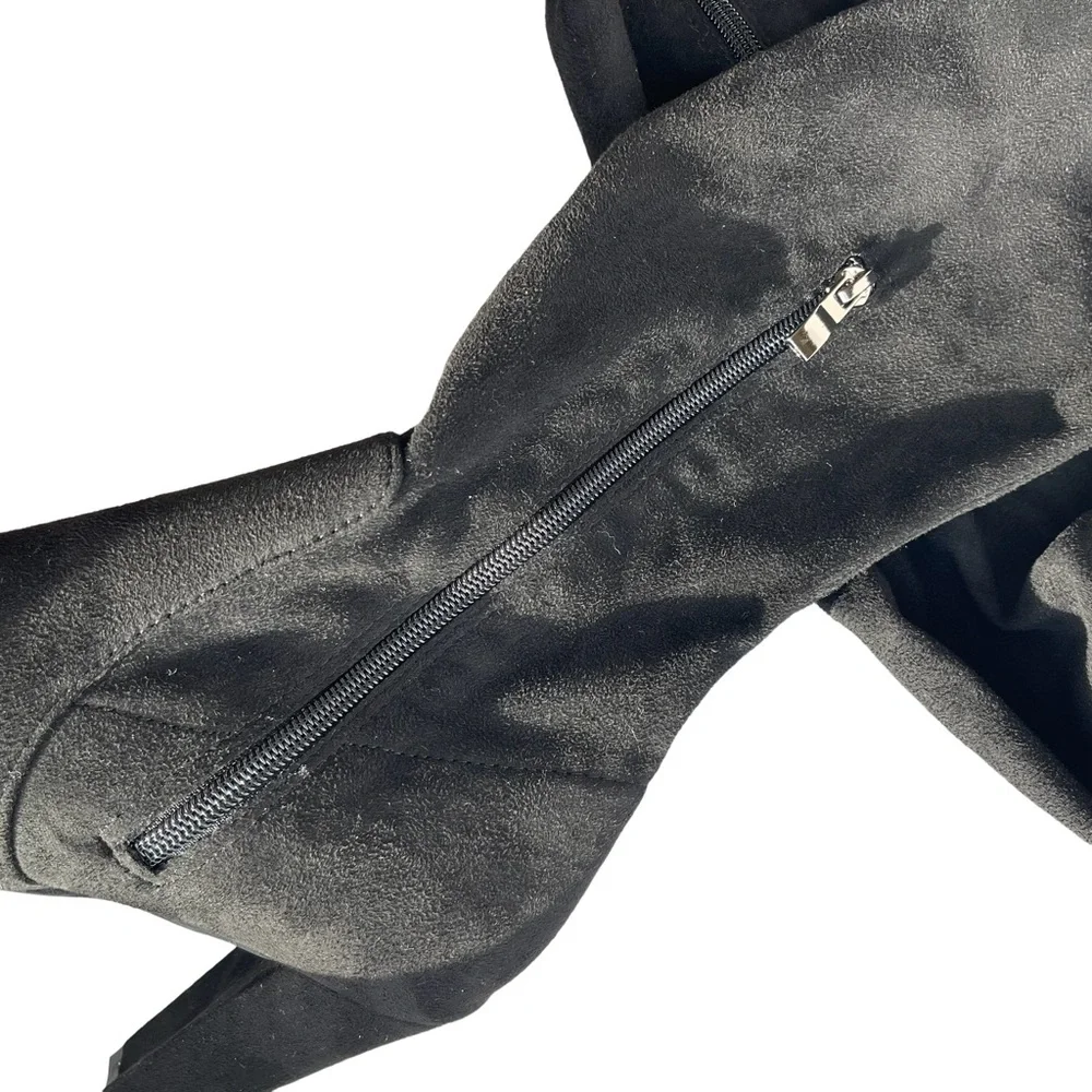 Catherine Malandrino Verda Over the Knee Black Faux Suede heeled Boots …